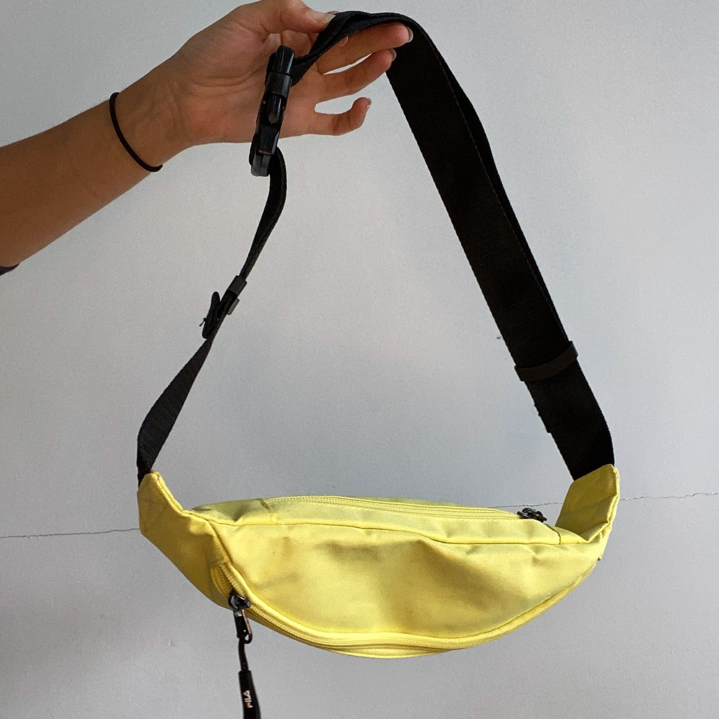 Yellow fila bum bag