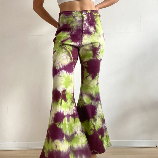 Psychedelic flare jeans