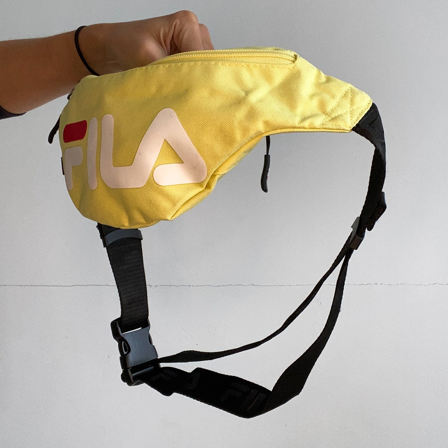 Yellow fila bum bag