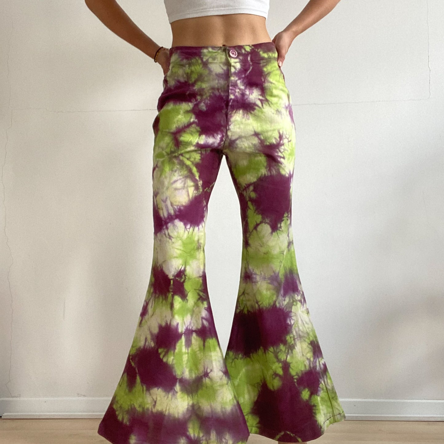 Psychedelic flare jeans